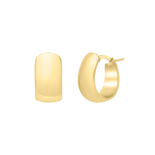 Parkplace Jewelers 14k-wide-huggie-hoops-e15331