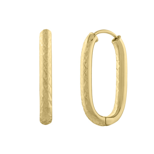 Yellow Gold Polished Endless Hoop Earring