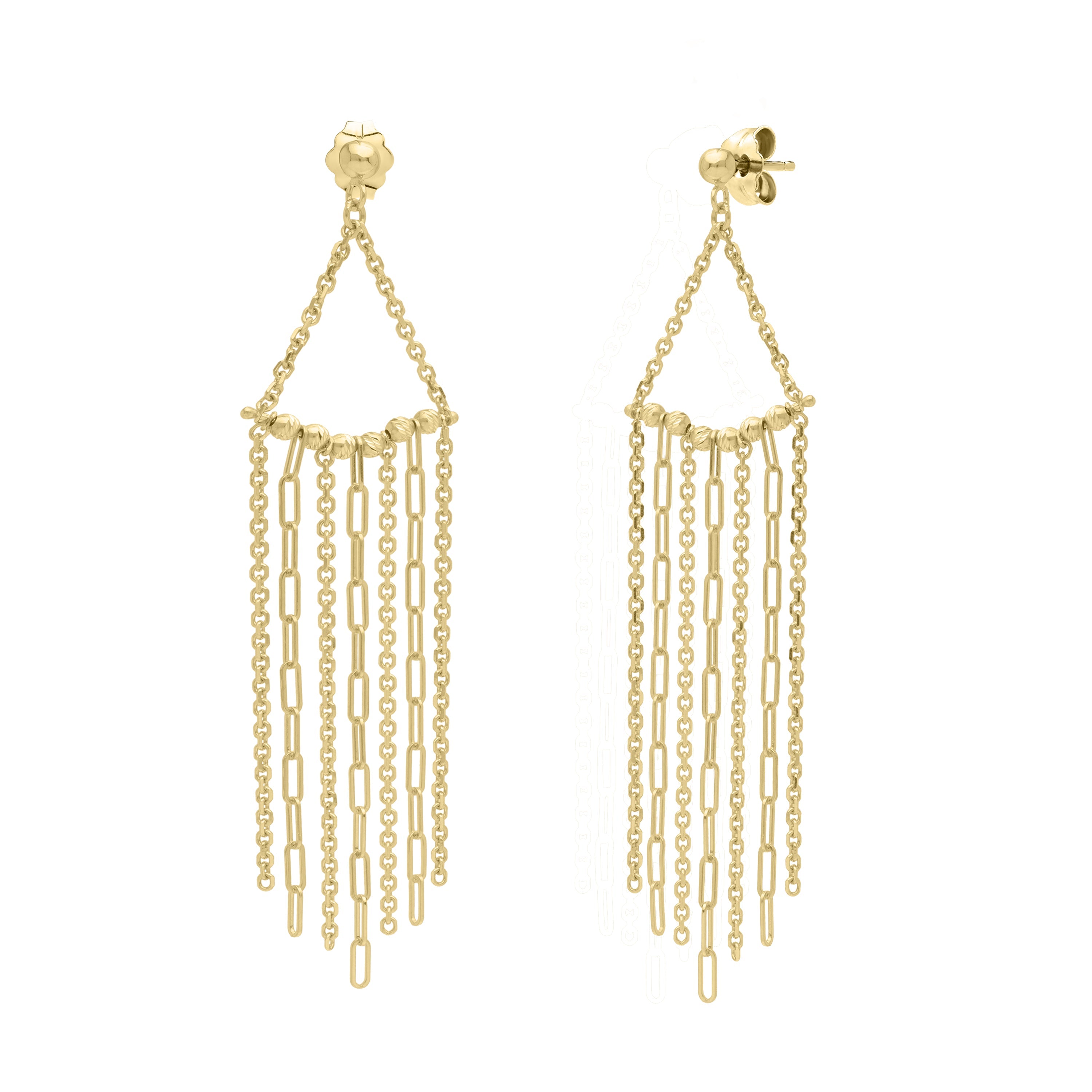 Parkplace Jewelers 14k-triangle-fringe-earrings-e15588