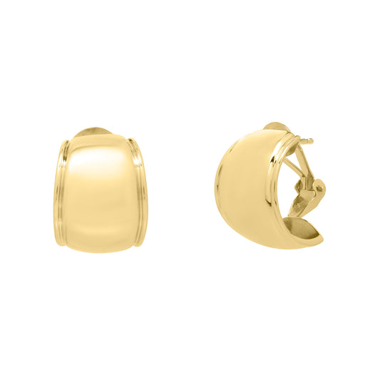 Parkplace Jewelers 14k-gold-omega-mixed-media-hoop-earring-e15925