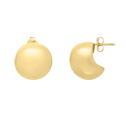 Parkplace Jewelers 14k-gold-puffed-up-button-studs-e15930