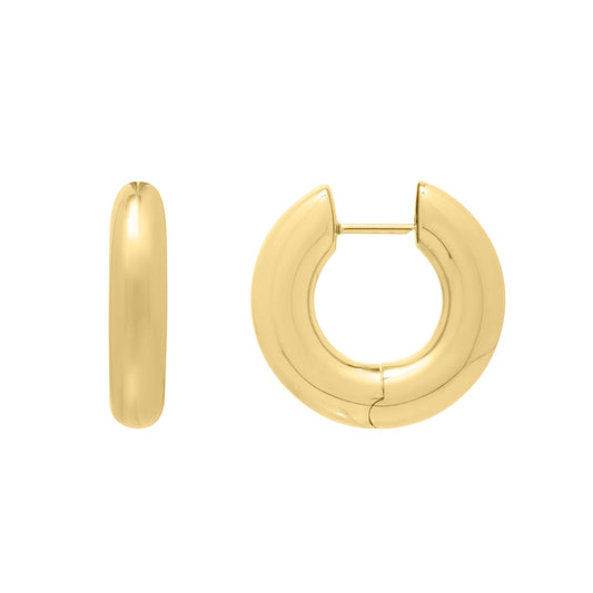 Parkplace Jewelers 14k-gold-round-large-electroform-hoops-e15934