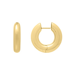 Yellow Gold Polished Electroform Hoops Earring