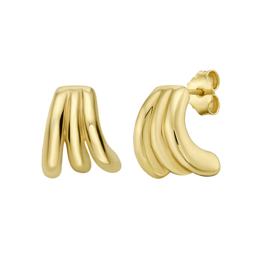 Yellow Gold Polished Earring Eleganza Collection Earring