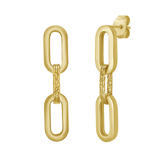 Yellow Gold Combination The DiamantÈ Collection Earring