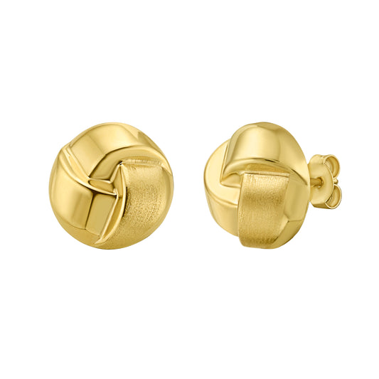 Yellow Gold Combination Earring Eleganza Collection Earring