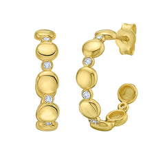 Yellow Gold Polished Gold Baubles Earring
