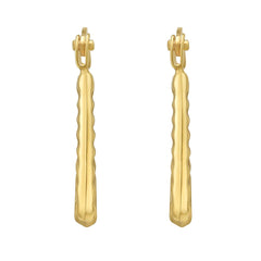Yellow Gold Polished Hoops Earring