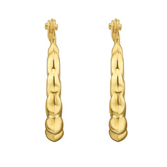 Yellow Gold Polished Hoops Earring