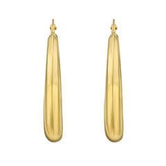Yellow Gold Polished Hoops Earring