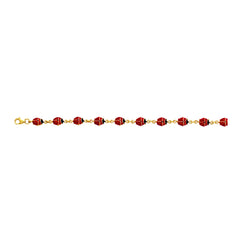 Royal Chain 14K Gold Lady Bug Bracelet EN103