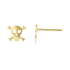 Yellow Gold Diamond Cut/ Textured Trend Fashion Earring