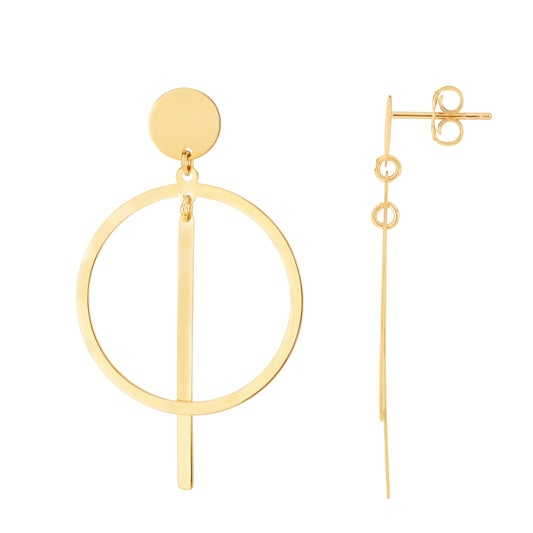 Parkplace Jewelers 14k-gold-geometric-drop-earrings-er12029