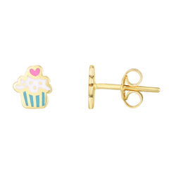 Yellow Gold Polished Children's Jewelry Earring