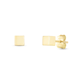 Yellow Gold Polished Fashion Stud Earrings Earring