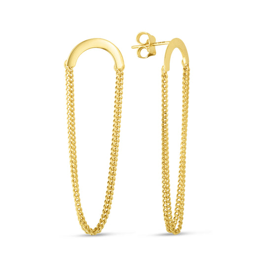 Parkplace Jewelers 14k-gold-chain-drop-earrings-er13781