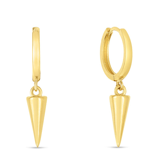 Parkplace Jewelers 14k-gold-spike-drop-earrings-er13806