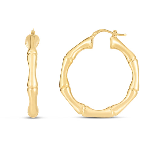 Parkplace Jewelers 14k-large-35mm-bamboo-hoops-er14443