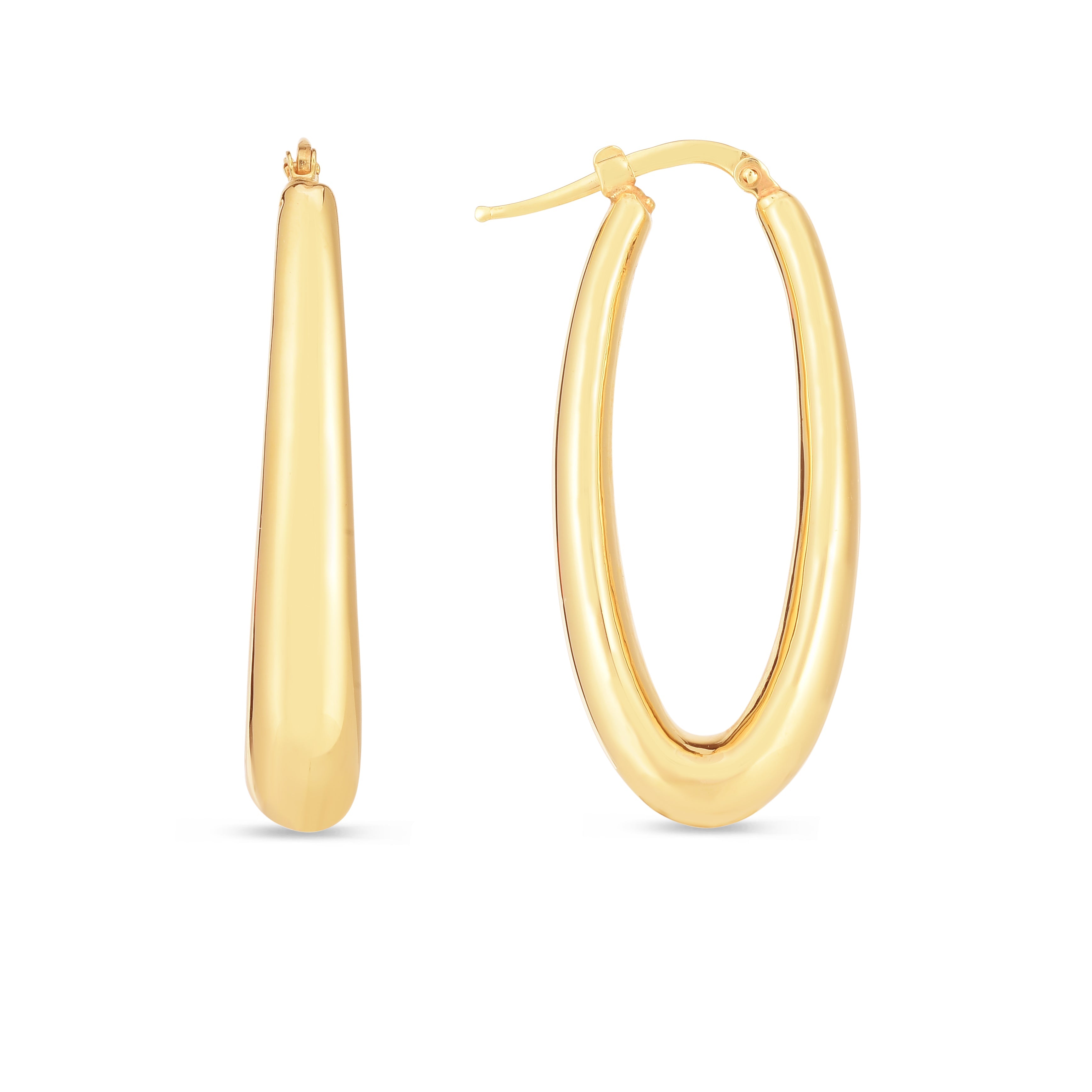 Parkplace Jewelers 14k-elongated-oval-hoops-er14659