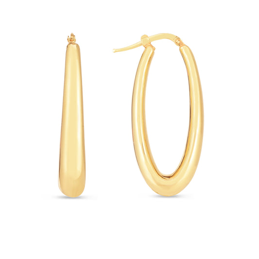 Parkplace Jewelers 14k-elongated-oval-hoops-er14659