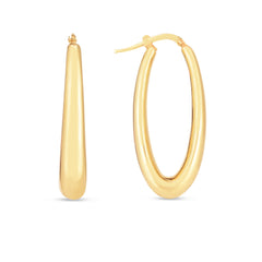 Parkplace Jewelers 14k-elongated-oval-hoops-er14659