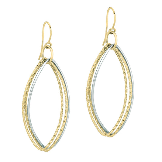Parkplace Jewelers 14k-gold-polished-diamond-cut-dangle-earring-er1814