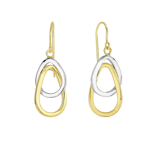Parkplace Jewelers 14k-gold-interlocked-ovals-drop-earring-er3918