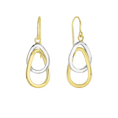 Parkplace Jewelers 14k-gold-interlocked-ovals-drop-earring-er3918