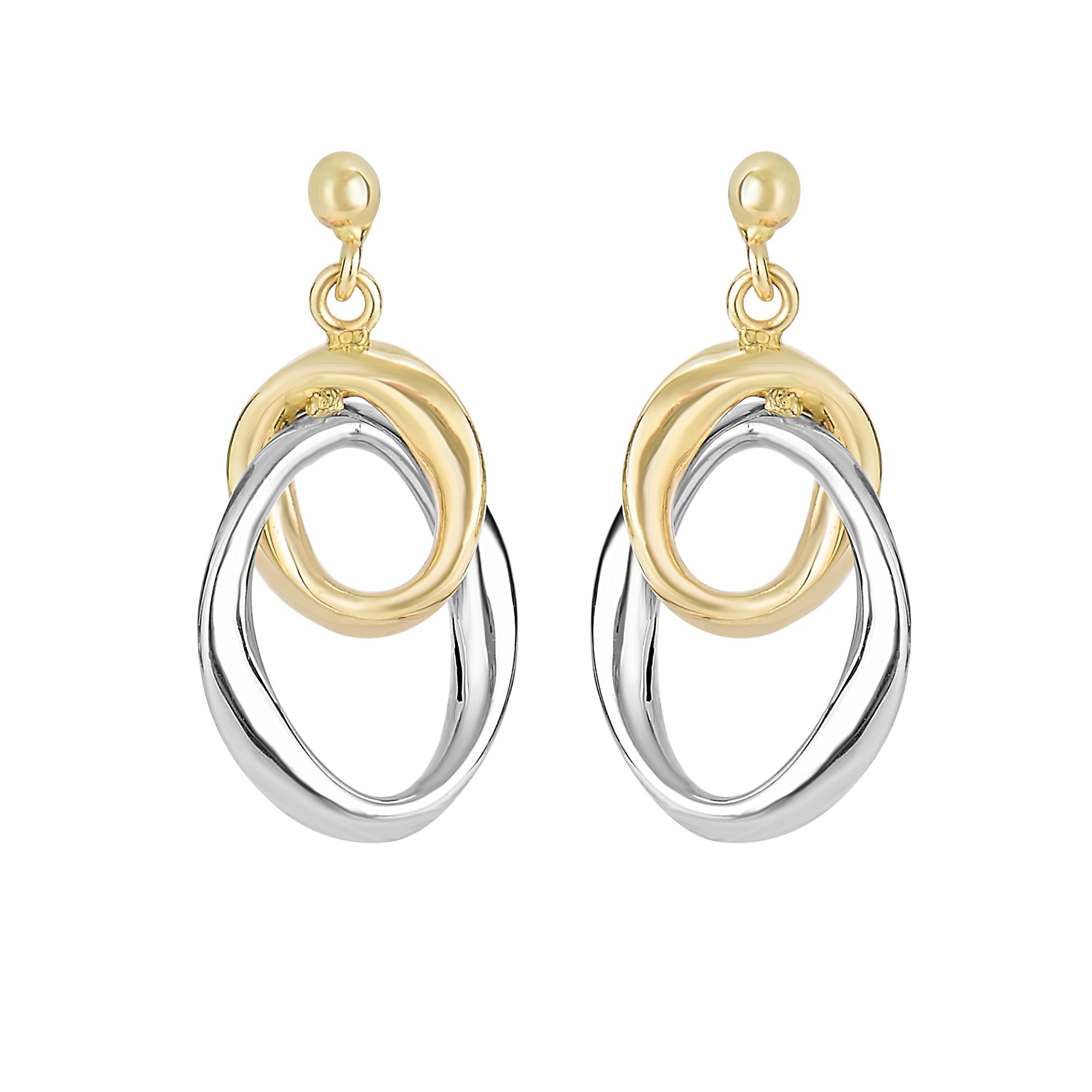 Parkplace Jewelers 14k-gold-interlocked-drop-earring-er4057