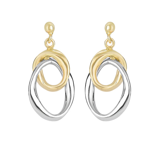 Parkplace Jewelers 14k-gold-interlocked-drop-earring-er4057