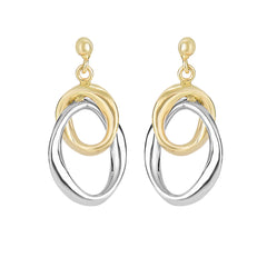 Parkplace Jewelers 14k-gold-interlocked-drop-earring-er4057
