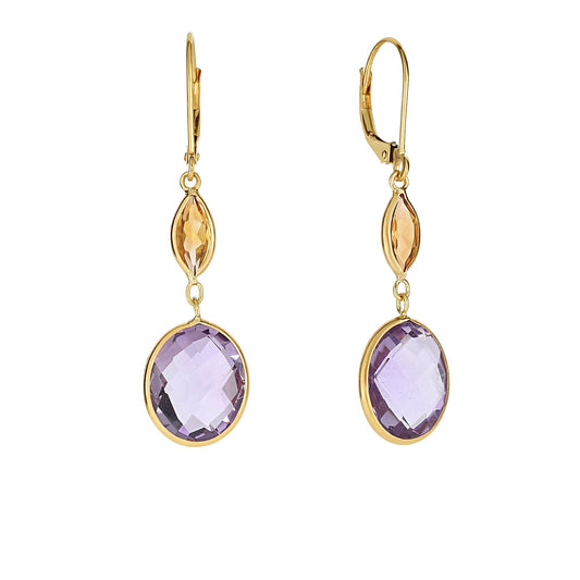 Parkplace Jewelers 14k-gold-semi-precious-drop-earrings-er5052