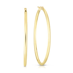 Tri-color Gold Diamond Cut/ Textured Tonal Fashion Hoop Earring