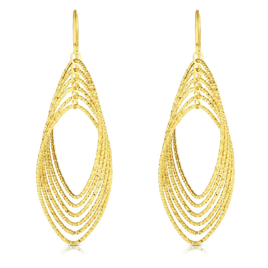 Parkplace Jewelers 14k-gold-multi-layered-dangle-earring-er7048