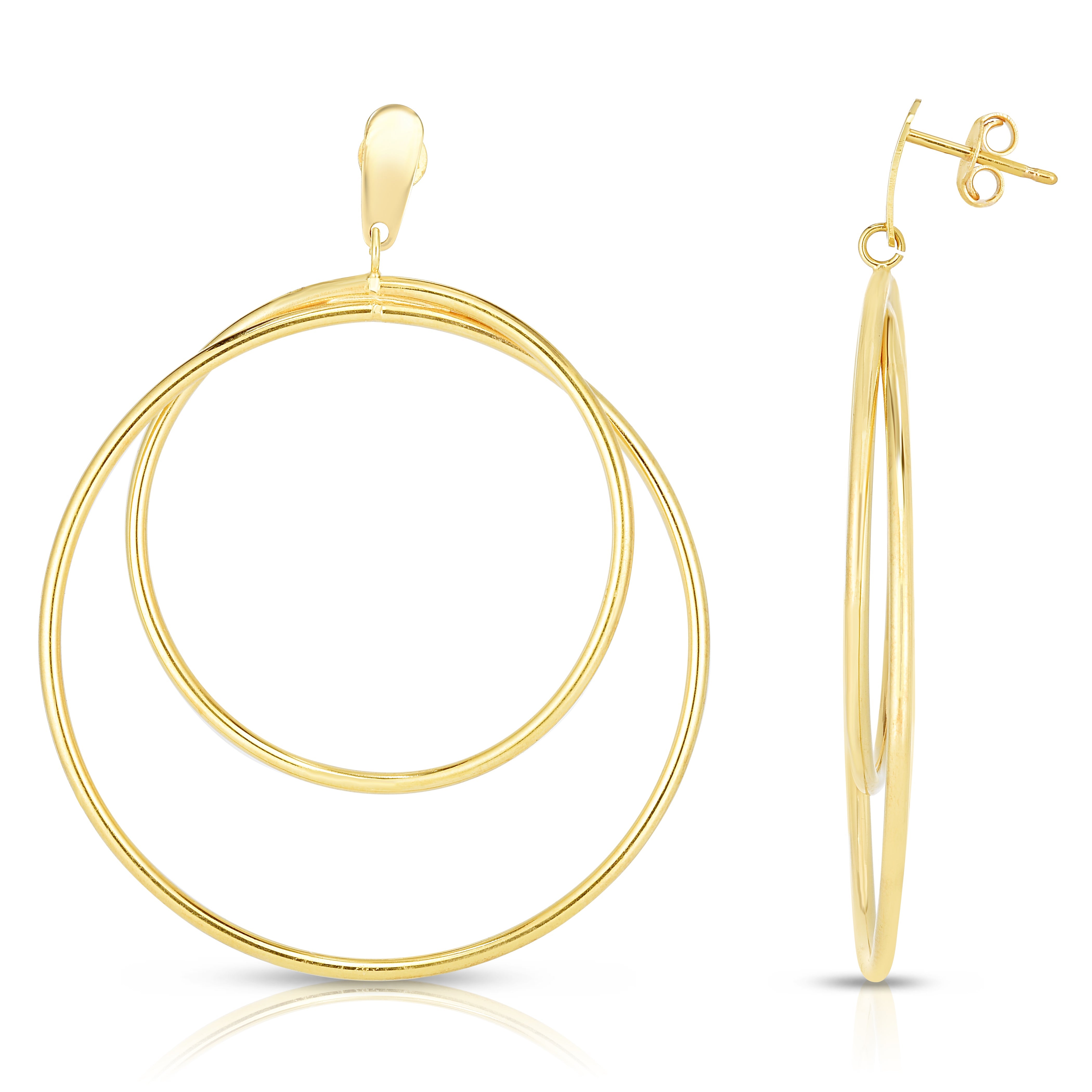 Parkplace Jewelers 14k-gold-circular-dangle-earring-er8290