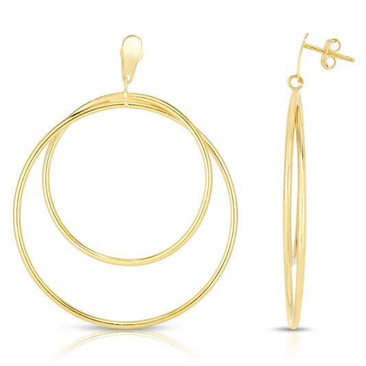 Parkplace Jewelers 14k-gold-circular-dangle-earring-er8290
