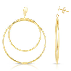 Parkplace Jewelers 14k-gold-circular-dangle-earring-er8290