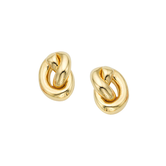 Yellow Gold Polished Amore Love Knots Earring