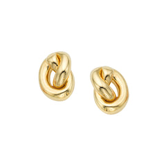 Yellow Gold Polished Amore Love Knots Earring