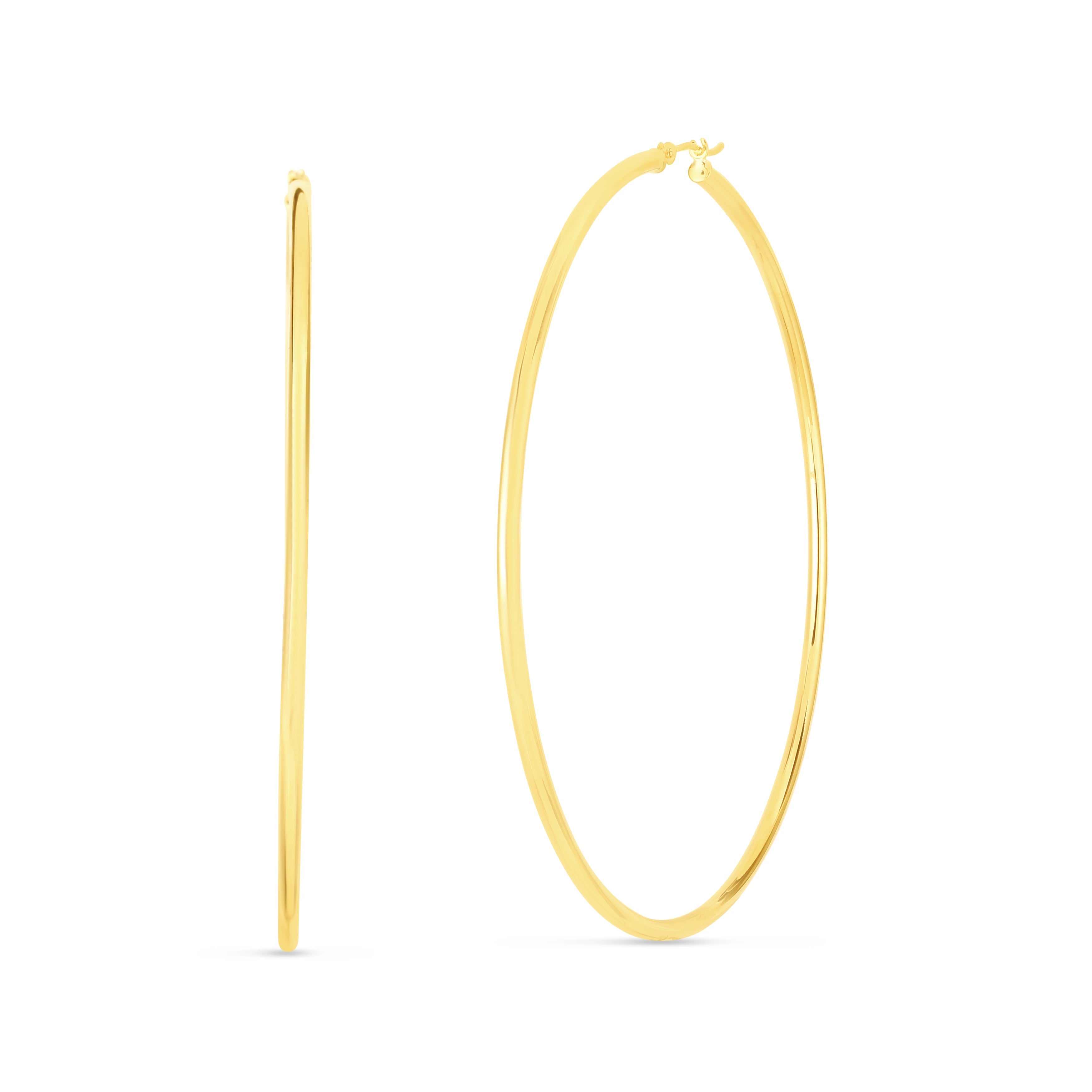 Parkplace Jewelers 14k-gold-2x70mm-polished-hoop-earring-er8709
