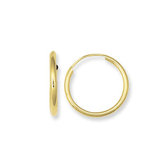 Royal Chain 10K Gold Endless Hoop Earring ER910