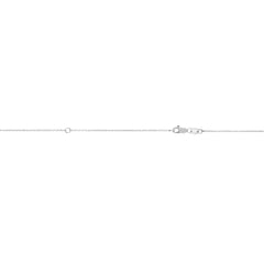 White Gold Diamond Cut/ Textured Extendable Diamond Cut Cable Necklace