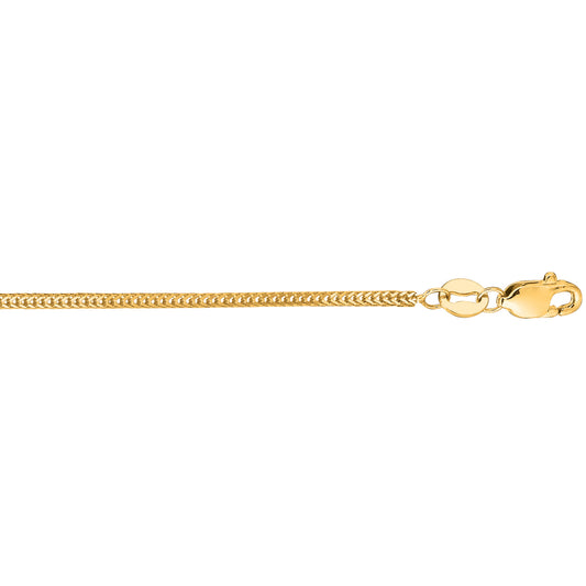 Yellow Gold Polished Foxtail Necklace