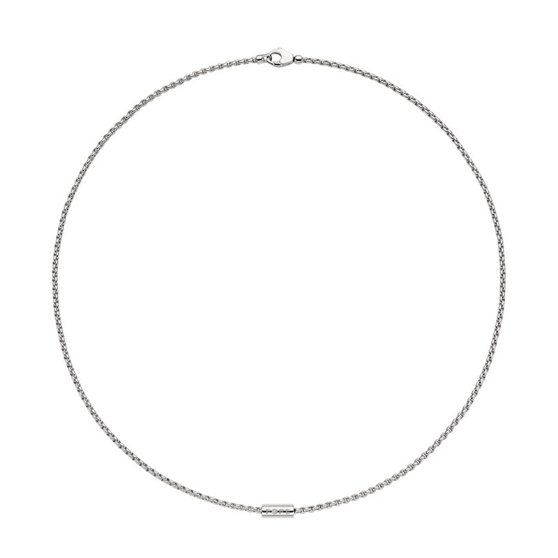 Fope Aria 18ct White Gold 0.02ct Diamond Necklace 89103CX_BB_B_XBX_037