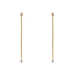 Fope Aria 18ct Yellow Gold 0.09ct Diamond Interchangable Earrings 89203OX_BB_G_XGX_000