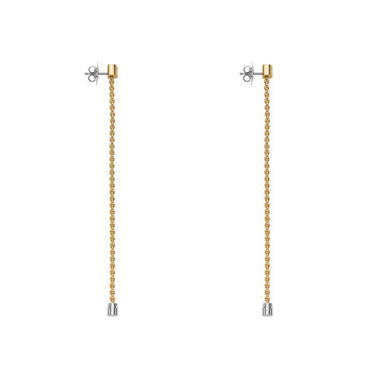 Fope Aria 18ct Yellow Gold 0.09ct Diamond Interchangable Earrings 89203OX_BB_G_XGX_000