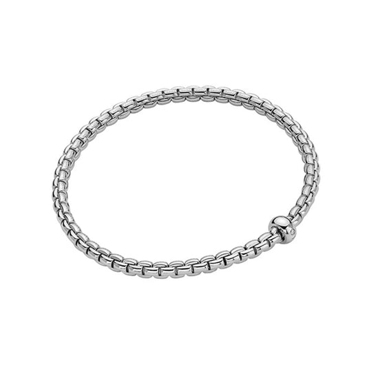 Fope Eka 18ct White Gold 0.01ct Diamond Flexible Bracelet 01M01BX_BB_B_XBX_0XS