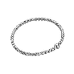 Fope Eka 18ct White Gold 0.01ct Diamond Flexible Bracelet 01M01BX_BB_B_XBX_0XS