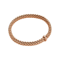 Fope Vendome 18ct Rose Gold 0.01ct Diamond Flexible Bracelet 01M02BX_BB_R_XRX_0XS