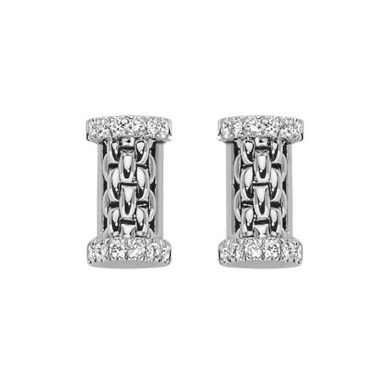 Fope Essentials 18ct White Gold Diamond Stud Earrings 07E08OX_BB_B_XXX_000